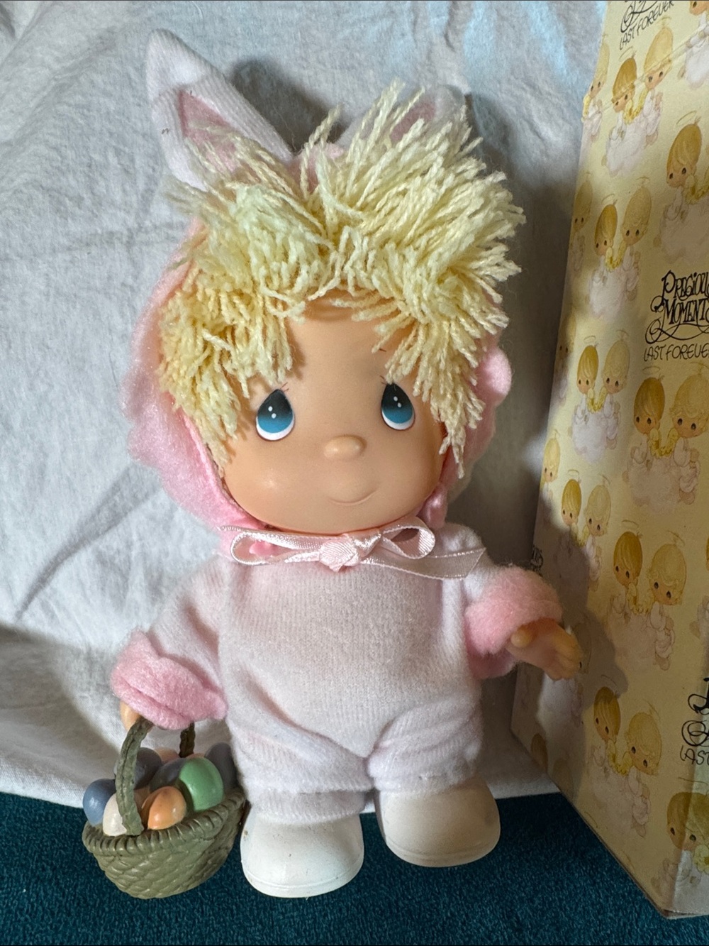 Enesco Precious Moments "Hi Babies" Easter Bunny Doll, with original box - Picture 2 of 7